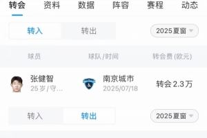 国安夏窗汇总:外援没有变化,引进张健智补报魏家傲、卢彤鋆